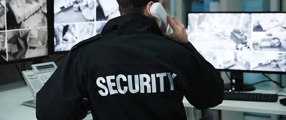 Security guards can monitor business entry points in St. Pete, FL.